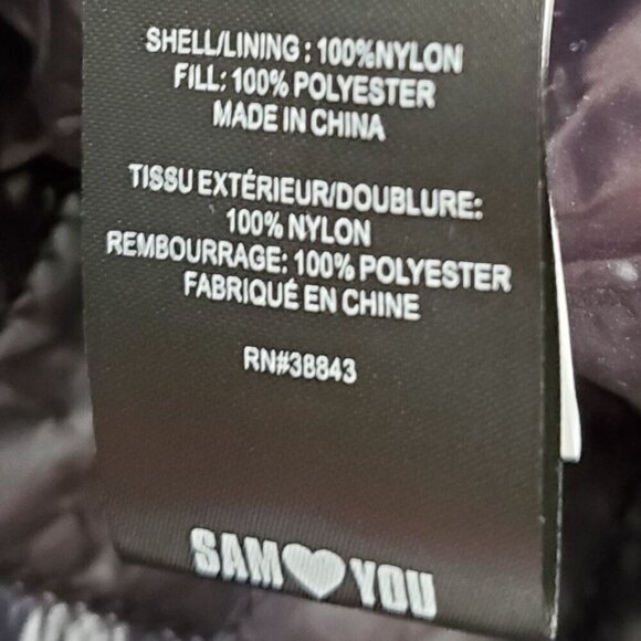 SAM EDELMAN Quilted Hi-lo Hem Coat Jacket Black Women Size M & L - Picture 11 of 12